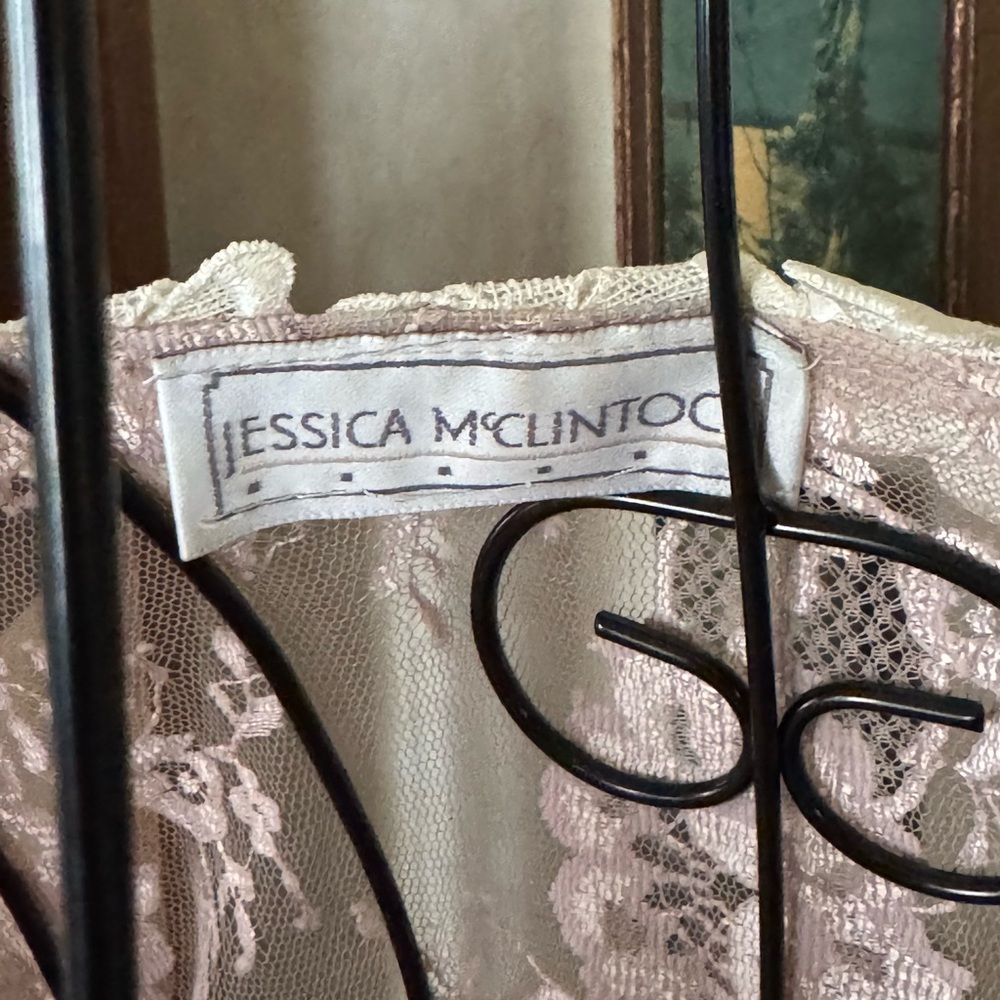 Jessica McClintock Pink Lace Dress - Picture 4 of 5